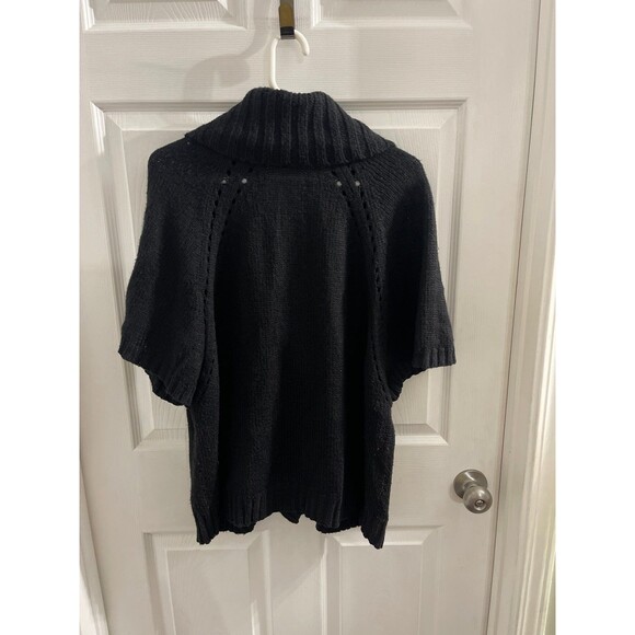 Old Navy Short Sleeve Shawl Collar Cardigan Black Size XXL - Picture 2 of 6